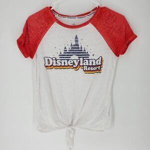 Disneyland Resort tshirt tie front disney xs